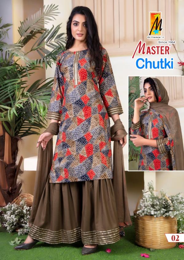 Master Chutki Fancy Wear Rayon Ready Made Collection